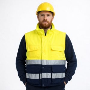 Gilet Imbottito Multitasche Bergen Alta Visibilità