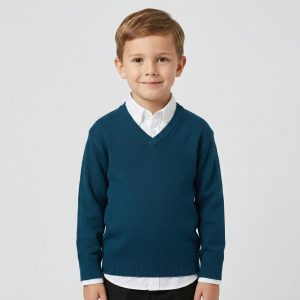 Maglione Con Scollo A V Office Bambino